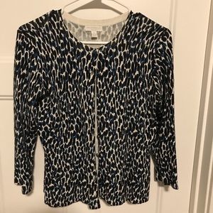 Charter club size S blue/black spotted